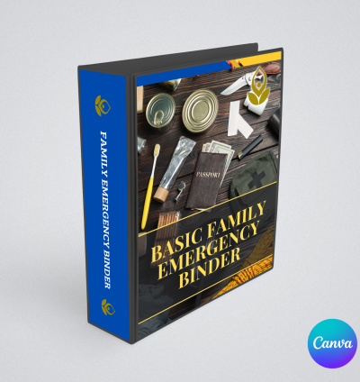 Basic Family Emergency Binder